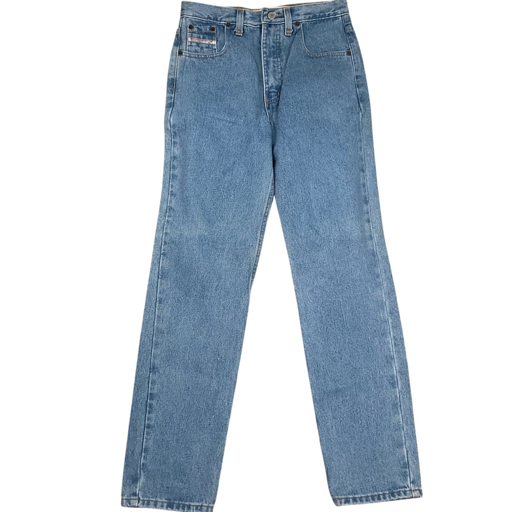 Diesel‎ Basic Jeans Women 12 Blue High Rise Straight Leg Rugged Deadstock Denim